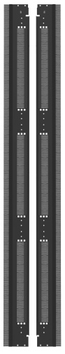ITK by ZPAS Фальш-панель вертикальная 19" 47U 800мм черная (2шт/компл) | код ZP-FP05-47U-V-0800 | IEK